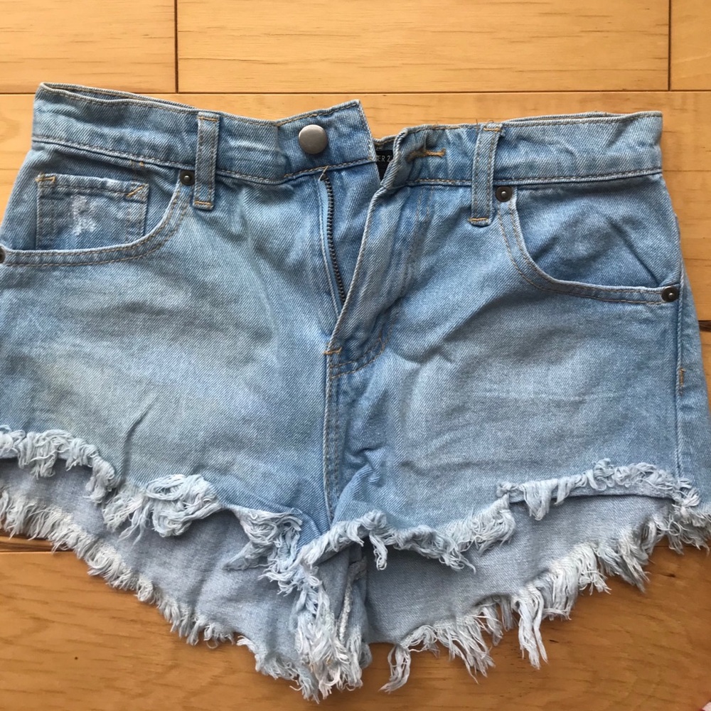 High Waisted Denim Shorts